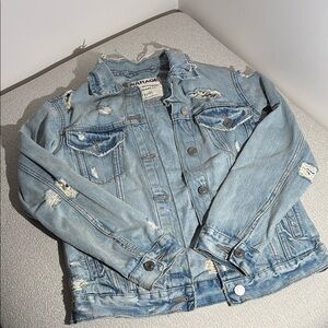 Garage Light Blue Boyfriend Denim Jacket